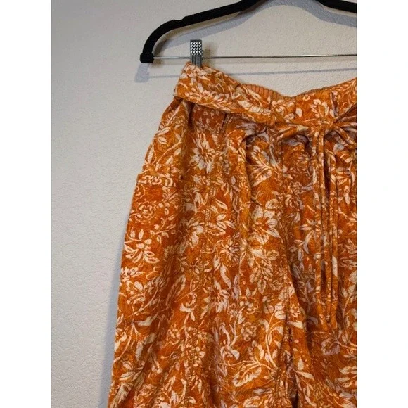 Free People Dusk till dawn Parachute Ruched Pants Boho Sz Small - Picture 3 of 7